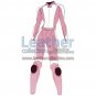 Bi Color Two-Piece Motorbike Leather Suit For Women