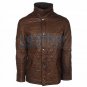 Brown Diamond Leather Jacket