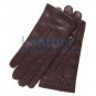 Classic Brown Cashmere Lined Fashion Gloves