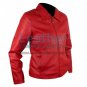 Classic Ladies Red Leather Jacket
