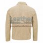 Classic Mens Suede Jacket With Shirt Collar