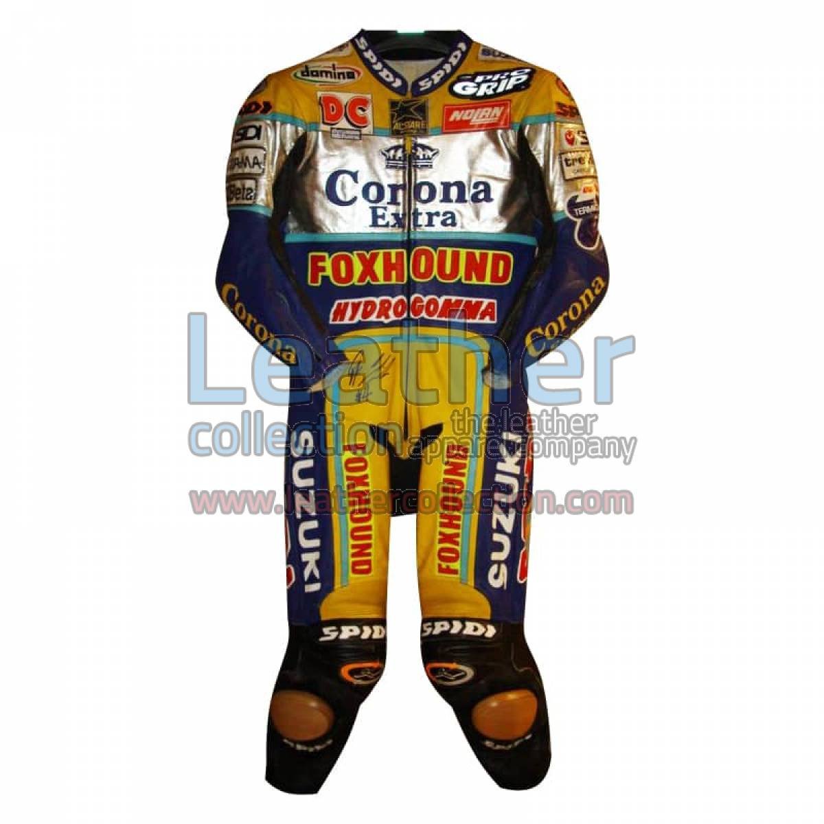 Fabrizio Pirovano Suzuki Corona Leather Suit 1998 WSBK