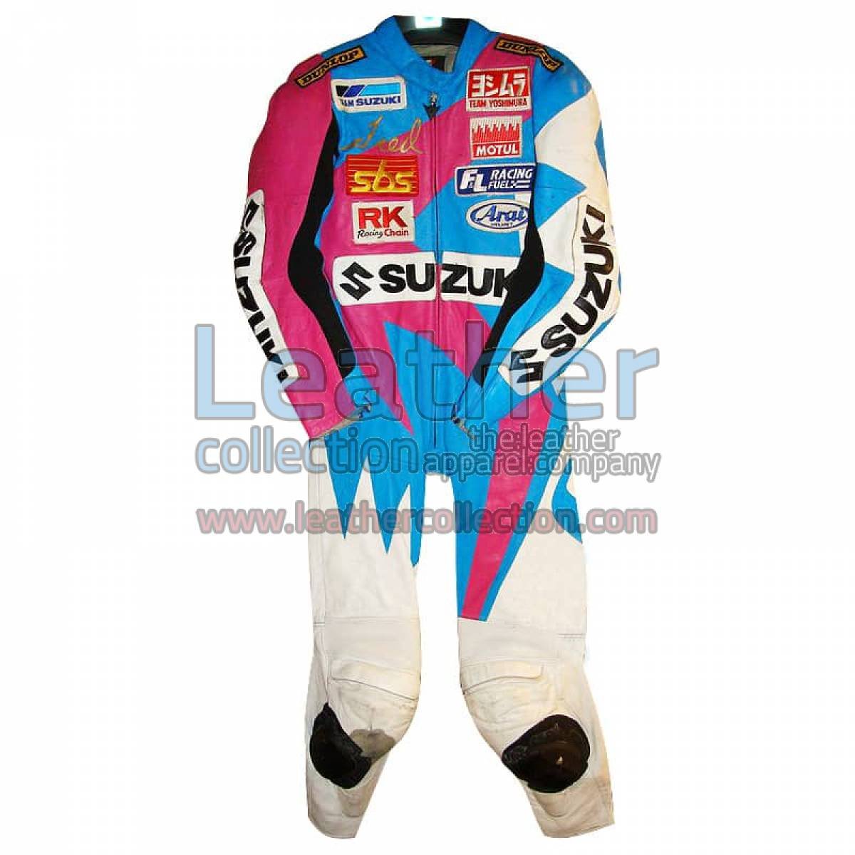 Fred Merkel Yoshimura Suzuki WSBK Leathers