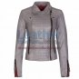 Heritage Ladies Fashion Leather Jacket Grey