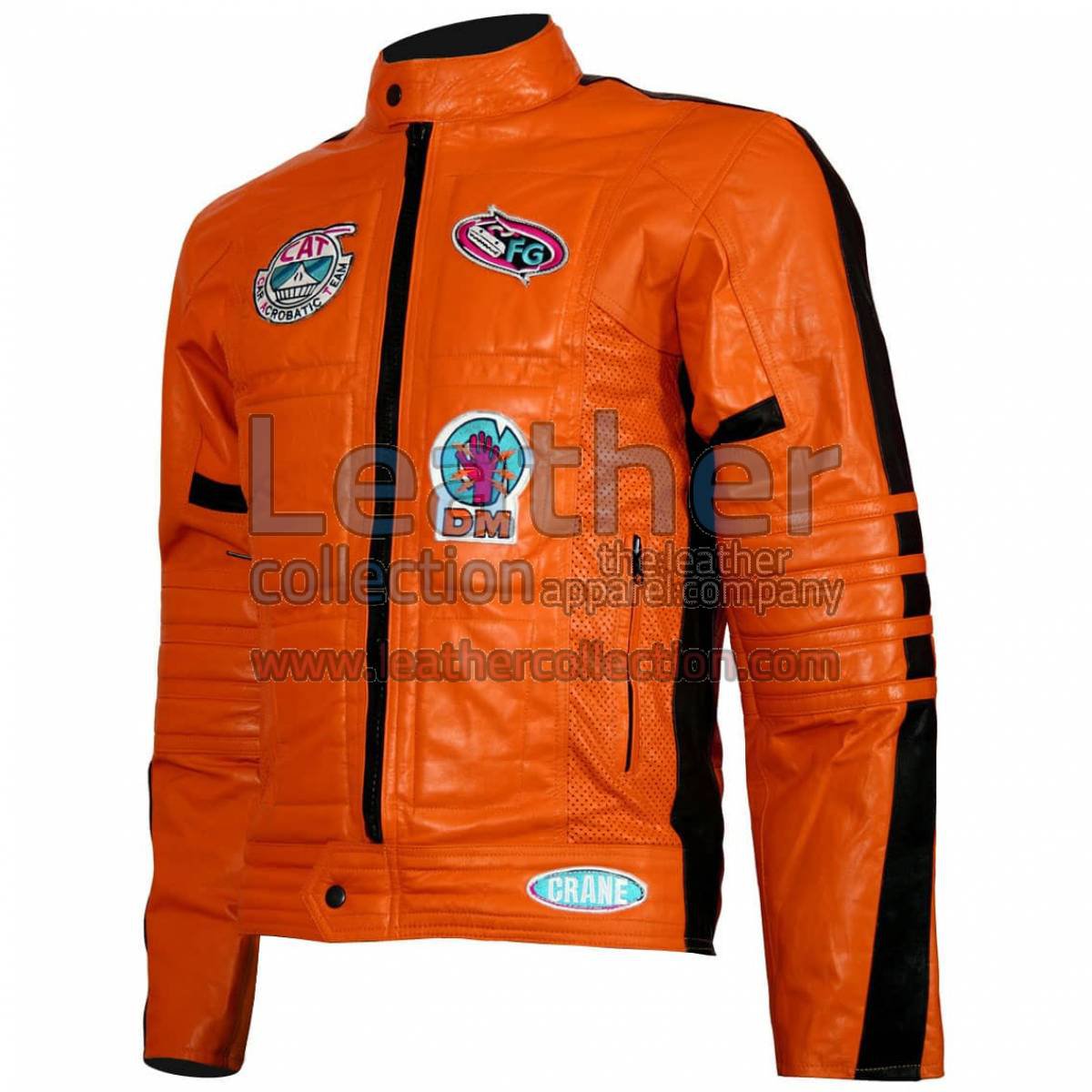 Kill Bill Movie Womens Orange Leather Jacket