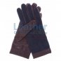 Ladies Blue Suede and Lambskin Gloves