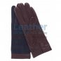 Ladies Blue Suede and Lambskin Gloves