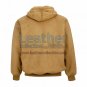 Leather Shearling Hooded Bomber