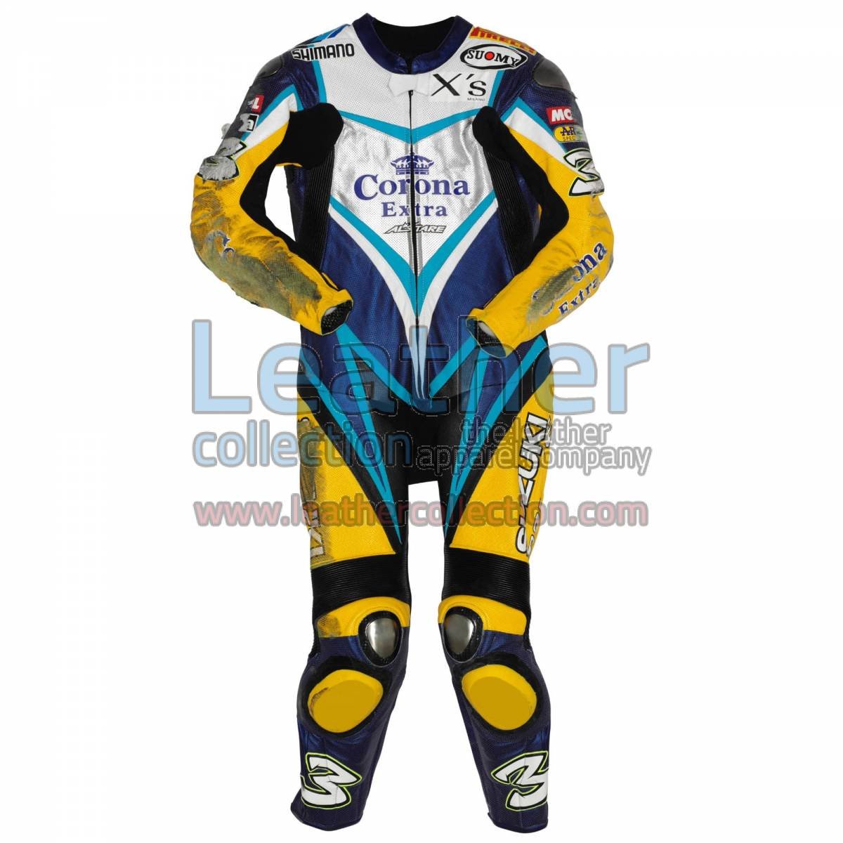 Max Biaggi Suzuki WSBK 2007 Leathers