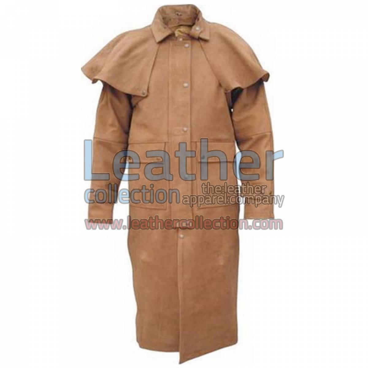 Men's Brown Duster Coat