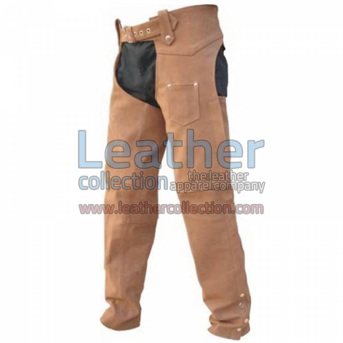 Men's Leather Riding Braided Chaps