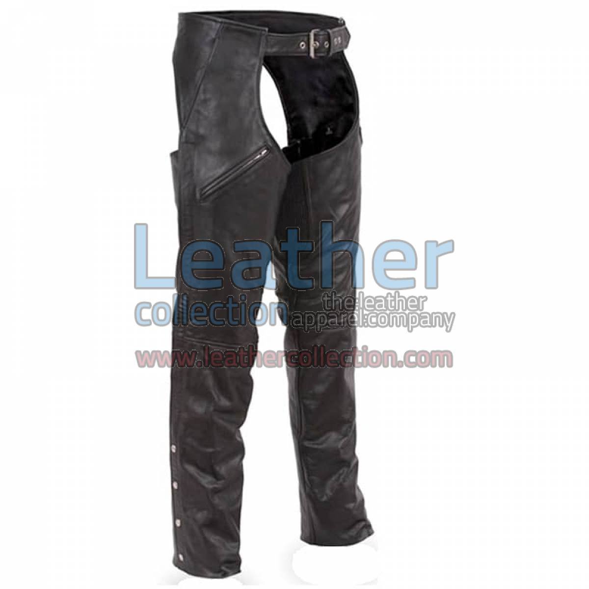 Premium Leather Biker Chaps