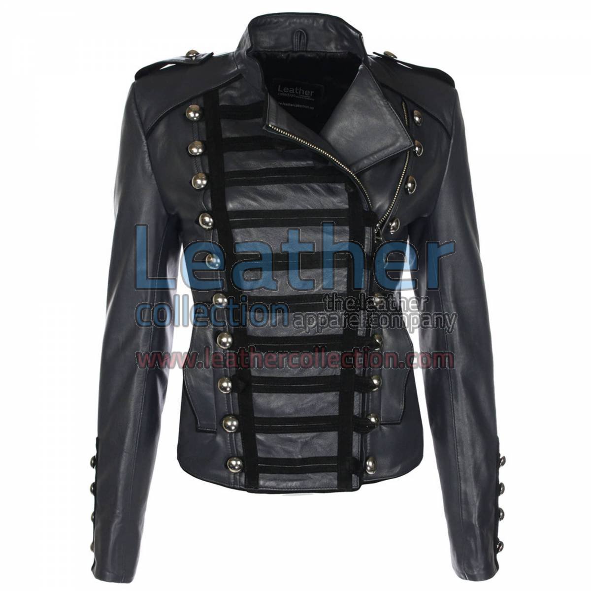 Princess Charcoal Leather Jacket