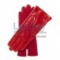 Red Suede Ladies Lambskin Gloves