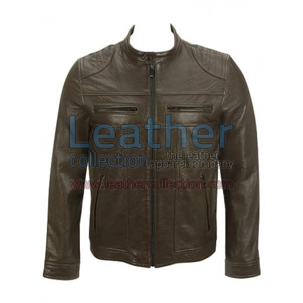 Saddle Shoulder Antique Leather Jacket