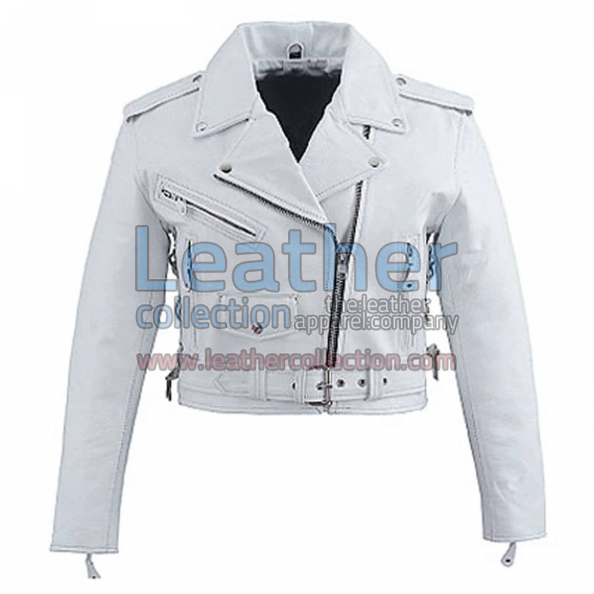 Snow Brando Style Biker Leather Jacket