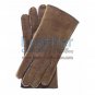 Sueded Lamb Shearling Brown Fashion Gloves