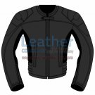 Uni Color Motorbike Leather Jacket For Women