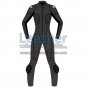 Uni Color One-Piece Motorbike Leather Suit For Women
