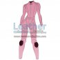 Uni Color Two-Piece Motorbike Leather Suit For Women