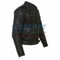 Union Jack Perforated Fashion Leather Jacket