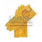 Ventilated Yellow Driving Gloves Ladies