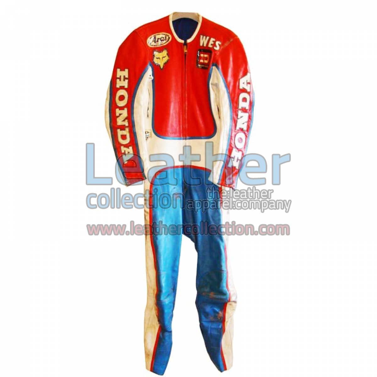 Wes Cooley Honda AMA Motorcycle Leathers