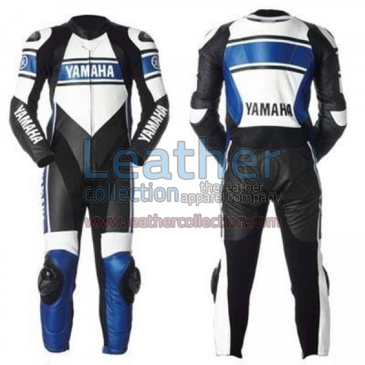 Yamaha Motorcycle Leather Suit Blue