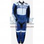 Yamaha Racing Leather Suit Blue/White