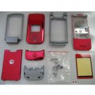 Complete Set Housing Faceplate Cover for Motorola KRZR K1 (Red)