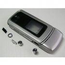 Complete Set Housing Faceplate Cover for Motorola KRZR K3 (Silver)