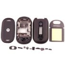 Complete Set Housing Faceplate Cover for Motorola PEBL U6 (Black)