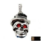 Skeleton Skull with Hat Jewelry USB Flash Drive(8GB)