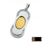 Special Round Rectangle Jewelry USB Flash Drive(8GB)