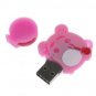 Cute Bear USB 2.0 Flash/Jump Drive (8GB) - Pink