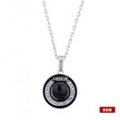 Rotundity Stainless Steel Crystal USB2.0 Flash Drive Necklace (8GB)