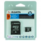 RiDATA 16GB Micro SDHC MLC Flash Card w/ 1 SD Adapter Model RDMICSDHC16G-LIG-1