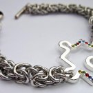 Autism Awareness Swarovski Chainmaille Bracelet