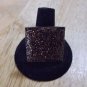 Brown sparkly adjustable large ring 4.00