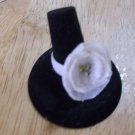 Fabric flower elastic ring