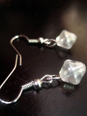 Translucent Glass Bead Earrings