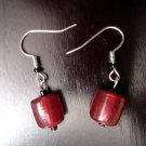 Red and Black Dangle Earrings