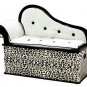 Wild Side Bench Seat with Storage Black/Ivory
