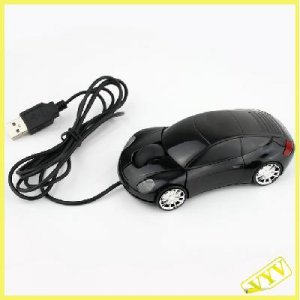 Black Car USB Wired Laptop PC Computer Optical Mouse