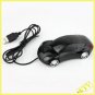 Black Car USB Wired Laptop PC Computer Optical Mouse