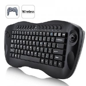 Computer Remote Control &acirc;�� Mini Wireless Keyboard with Trackball