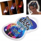 2 X New Magnetic Strobe Light Clip On Earrings Flashing