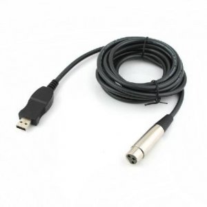 3M Microphone USB MIC Link Cable USB Male to XLR Female