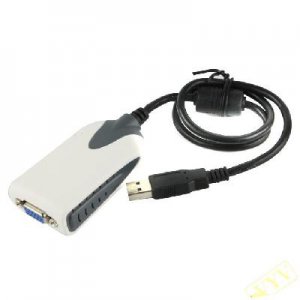 USB 2.0 to VGA External Multiple Display Monitor or Video Card External Display Adapter