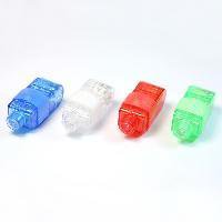 LED Bright Finger Ring Lights Rave Party Glow 4x Color